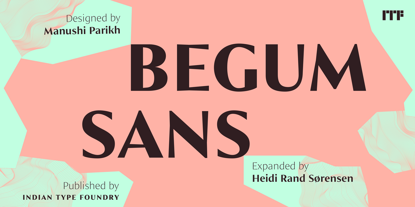 Пример шрифта Begum Sans